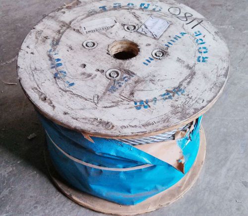Steel gips galv wire rope  on spool, 5/8&#034; x 600&#039; reel new msrp$734 for sale