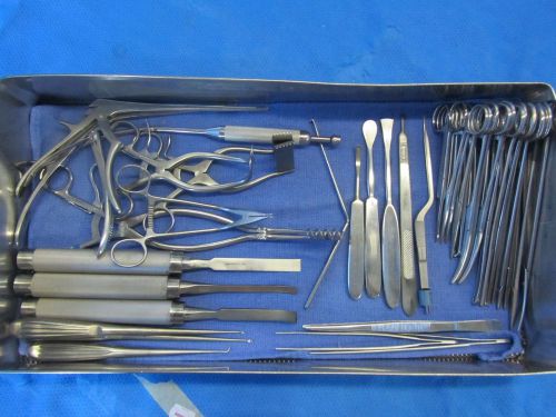 Codman, V.Mueller, Zimmer Smith-Peterson Osteotome set of 7 w/ Case, Exc Cond!