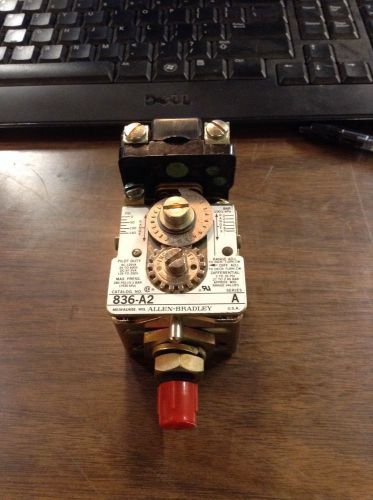 New! Allen Bradley 836-A2 Pressure Switch Adj Diff 3-25