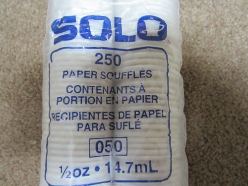 Pack of 250 Paper Souffle / Portion Cup 1/2 oz for Jello Shots and Condiments