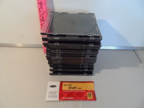 LOT OF 30 BELKIN SLIM-STYLE JEWEL CD CASES