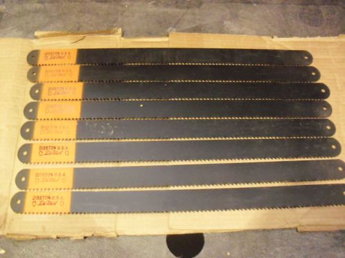 EIGHT !! Disston Di-Mol 21&#034;x 1-1/2&#034; x 4 Tooth HSS Power Hacksaw Blades