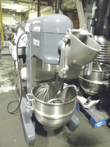 Hobart h-600t 60qt 60 qt 3 hp bakery pizza dough mixer w pelican head ss bowl for sale