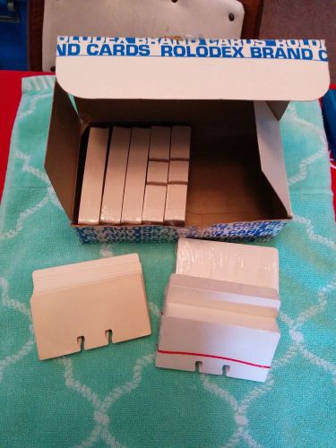 Rolodex 8 sealed packages C24 2.25 x 4 inch cards 875 cards total