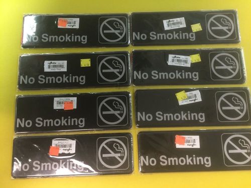 8 NO SMOKING SIGNS