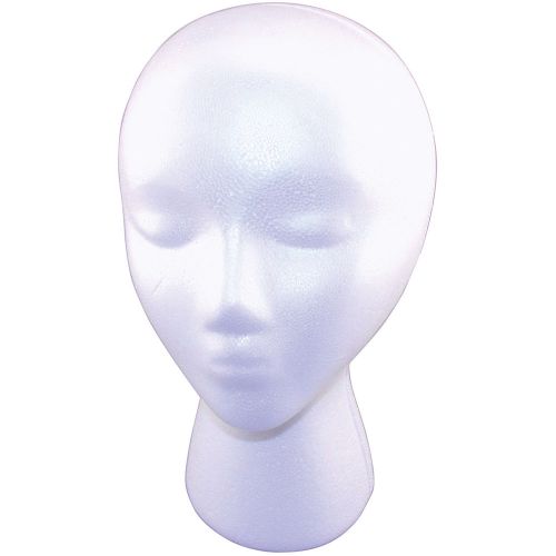 Smooth foam female mannequin head 10.5&#034;- for sale