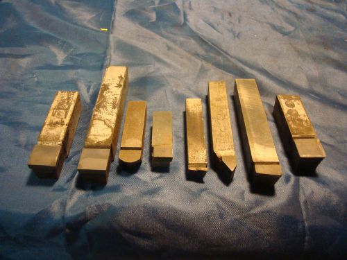 LOT OF 8 USED CARBIDE CUTTING TOOLS SEE PHOTOS STILL NICE