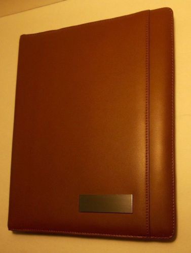CUTTER &amp; BUCK  GENUINE TOPGRAIN LEATHER  CHESTNUT WRITING  PAD   BRAND NEW