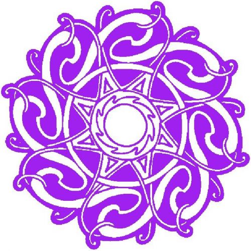30 Custom Modern Purple Celtic Art Personalized Address Labels