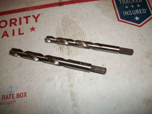 2-HLH-HSO-USA 1/2&#034;-7/16&#034; DRILL BITS  USED