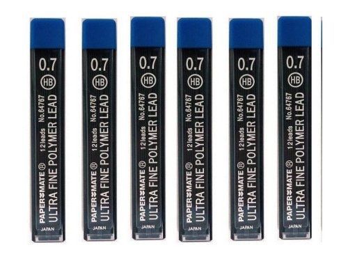 6pks Paper Mate 0.7mm Mechanical Pencil Lead Refills