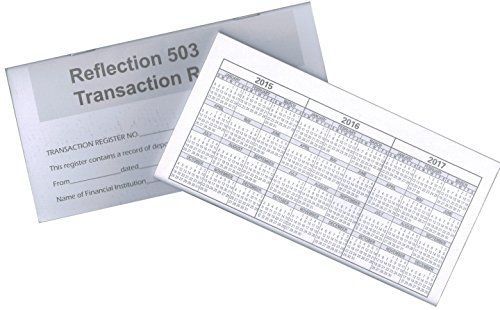 2 Transaction Checkbook Registers, 2015-2016-2017 Calendars, by Reflection 503