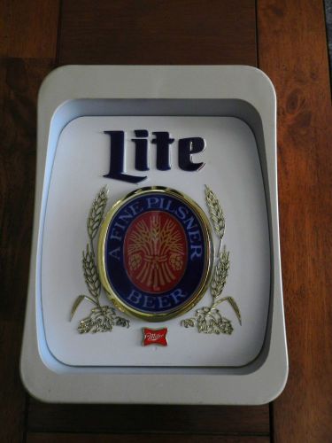 Vintage MILLER BREWING CO MILLER LITE BEER Sign Shell Only