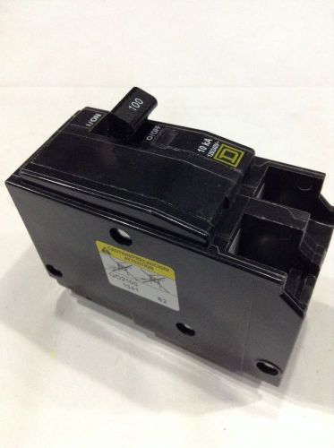 Square d qo2100 circuit breaker plug-in 100 amp 2 pole 120/240 vac for sale
