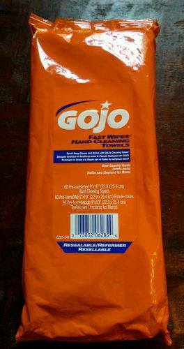 Gojo® 6285-641 fast wipes® hand cleaning towels, convenient, resealable lot of 2 for sale