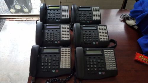 LOT of SIX (6) Vodavi Starplus XTS 3015-71 30 Button Phone Phones Black