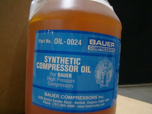 Bauer scuba /paintball synthetic compressor oil,  one gallon bottle for sale