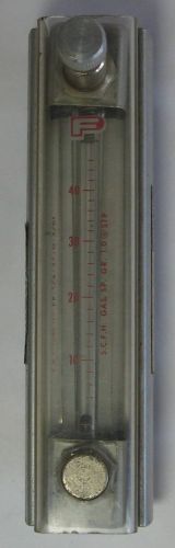 Fischer &amp; Porter Flow Meter Model 10A1377M 0-45 SCFH USG