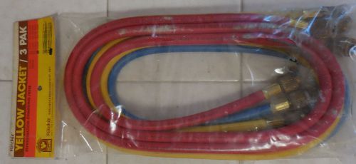 Ritchie Yellow Jacket Refrigeration Charging Hose 3 pack 686800 11976 HA-72 RBW