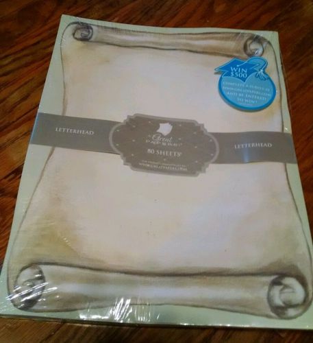 Stationary Great Papers ~  Letterhead 80 Sheets-NEW