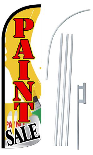 Paint sale extra wide windless swooper flag jumbo banner pole /spike for sale