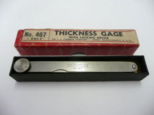 Starrett 467 Inch Reading Thickness Gage, metalwork, auto,farm,