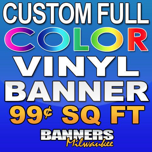 4&#039;x4&#039; Custom Full Color Vinyl Banner - Free Shipping
