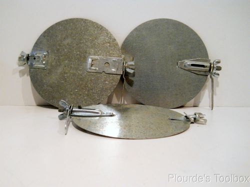 Lot of (3) New Standex 6&#034; Galvanized Steel Single Spring Dampers