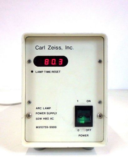Carl Zeiss #910759-9999  Laboratory Arc Lamp Microscope Power Supply 50W HBO AC