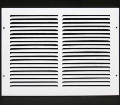 Metal-fab 14&#034; x 10&#034; return grille - easy air flow - flat stamped face for sale