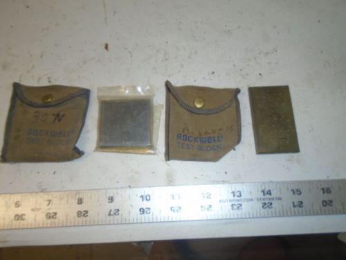 Machinist tool lathe mill lot of 2 rockwell hardness test block s lt2 for sale