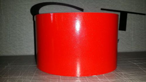 3.25&#034; X 50yd ULTRA METALLIC WILD CARDINAL RED cast vinyl roll