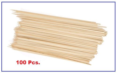 Thunder Group BAST010 Bamboo Skewer  10-Inch - 4 Bags of 100 (400 Total)