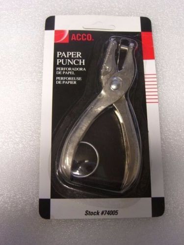 ACCO  Paper Punch, #74005, Single-hole, handheld, UPC 050505740055