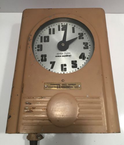 Electric bell ringer clock timer ~ i.t. verdin company ~ working! for sale