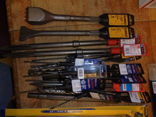 Hammer drill bits mixed box new 17 pieces for sale