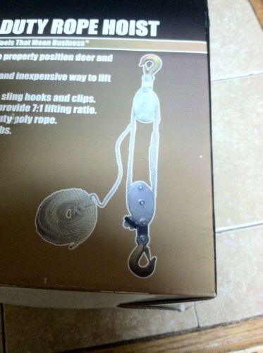 Grip 2500 lbs capacity heavy duty rope pulley, new! for sale