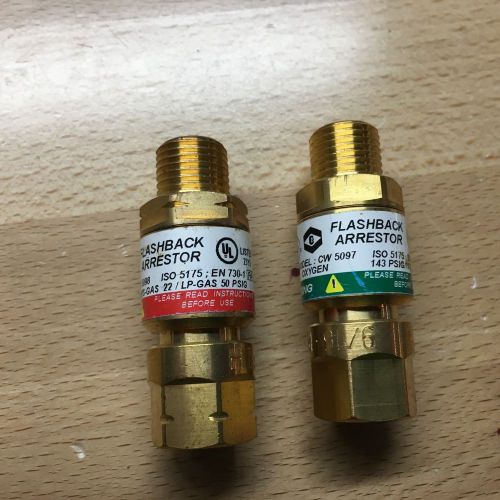 Cronatron Lawson CW5097 &amp;CW5098 Acetylene &amp; Oxygen Flashback Arrestor