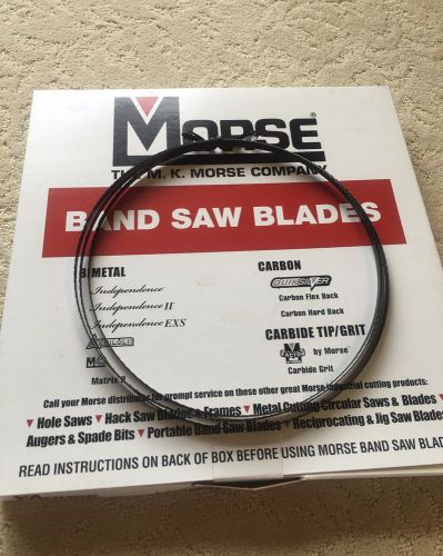 Morse 6&#039;8&#039;&#039; 80in carbon steel flex back band saw blade 3 pack, 1/4&#039; width for sale