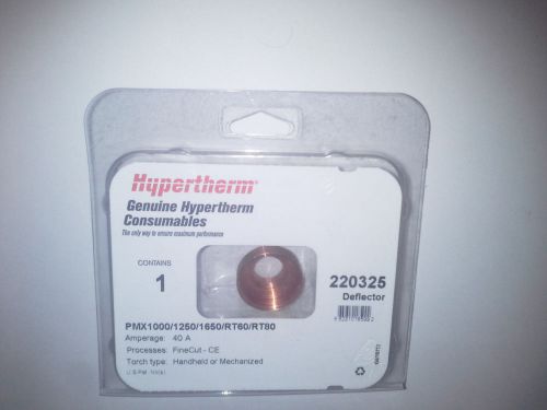 HYPERTHERM DEFLECTOR 1PCS. 220325. PMX1000/1250/1650/RT60/RT80.  NEW.