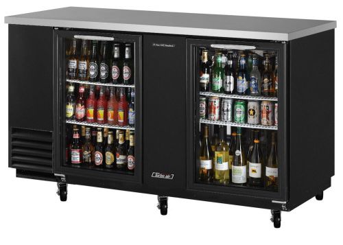 Turbo air tbb-3sg 69-inch back bar cooler - 2 glass doors for sale