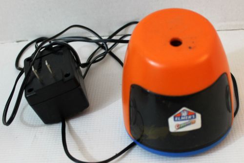 Elmers electric crayon sharpener black and orange kids craft accessories