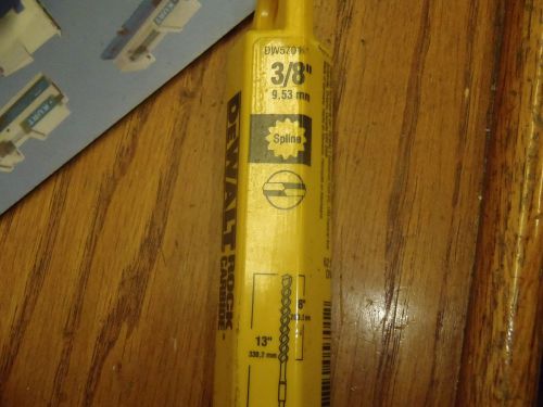 DeWALT Spline Drive Cutter Carbide Tipped Drill 3/8&#034; x 13&#034;