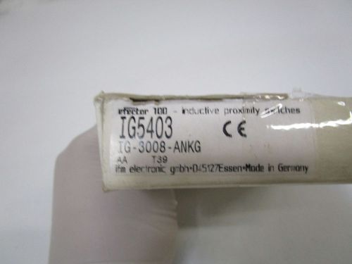 EFECTOR INDUCTIVE PROX. SWITCH IG5403 *NEW IN BOX*