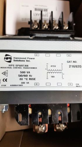 NEW Hammond Power Solutions Control Transformer Cat. No. 216920 500VA 50/60 Hz