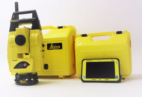Leica iCON Robot 50 Construction Total Station w/ CC80 7&#034; Tablet, iCR55-5&#034;  Kit