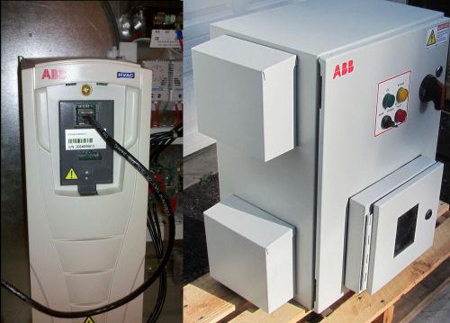 Abb ach550-uh-012a-4+5h4073+cbfh+wk 7.5 hp 480v 3-phase variable frequency drive for sale