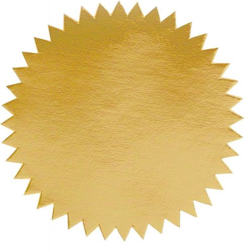 Shiny Gold Foil Seal Labels for Awards, Certificates, Pack of 100, 2&#034; diameter