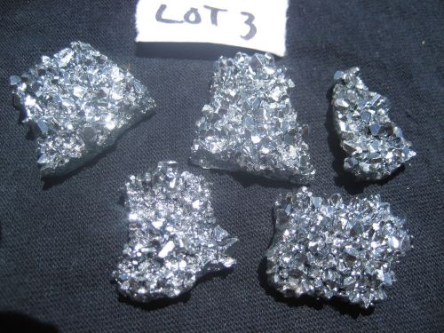 5 Pure Chromium Crystals 59 grams. For element collection, jewelry making. lot 3