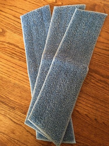 LOT of 3 RUBBERMAID Commercial Q409 18&#034; Microfiber Mop Pads *NEW